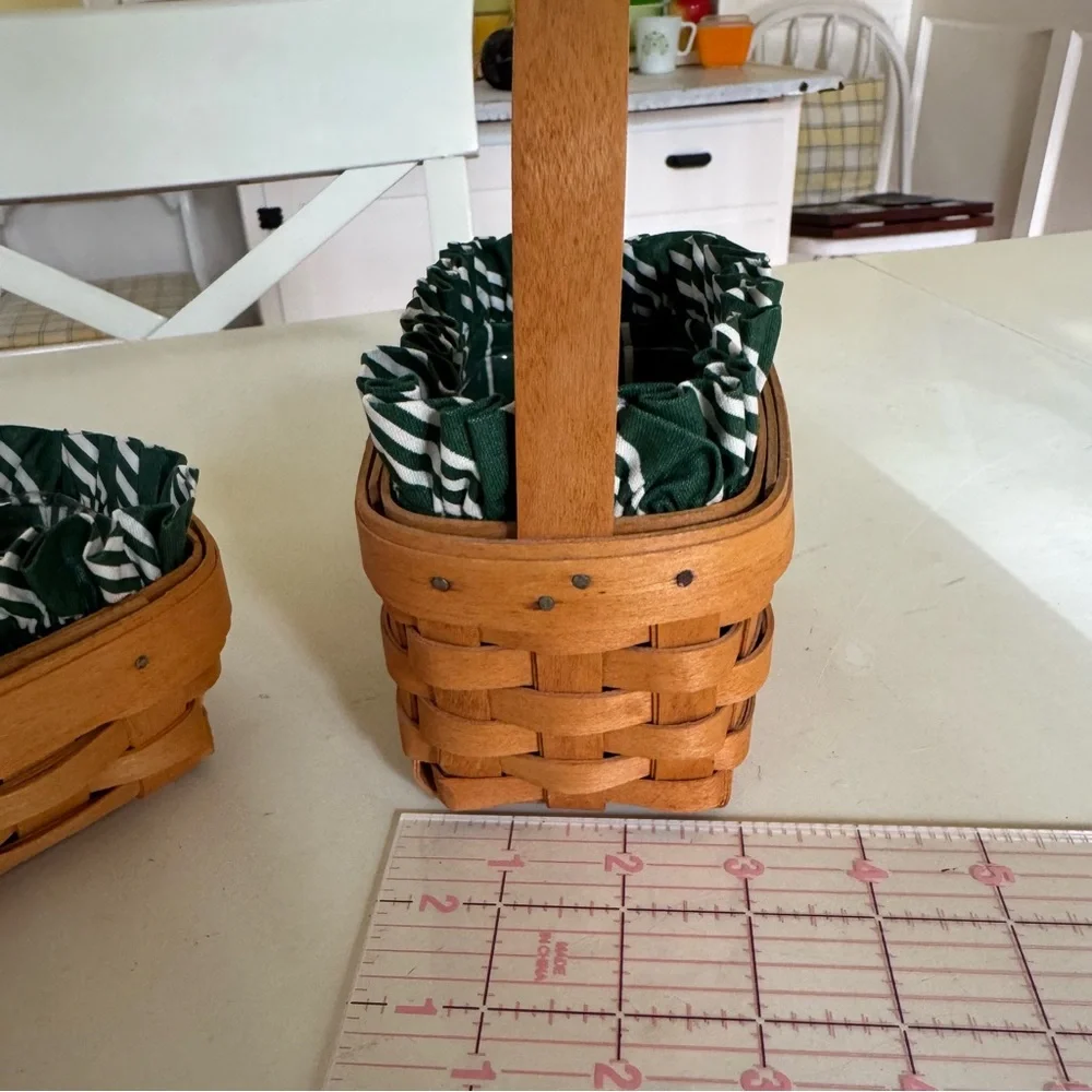 🧺 Longaberger Hostess Appreciation Basket Set - Garden Splendor Liners - Picture 4 of 11